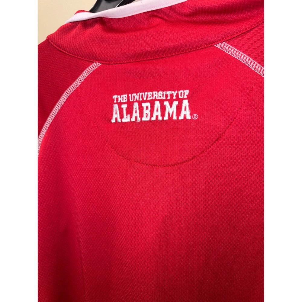 Profile Varsity Alabama Crimson Tide Mens 2XLT Red Quarter Zip Pullover Shirt - Picture 4 of 4